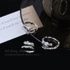 Anillo Irregular de Gota de Agua para Mujer, Estilo Hip-Hop, Moda Única, Anillo Abierto Dulce y Genial, Anillo de Dedo Índice de Nicho