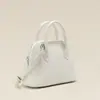 Bolso de Mano de Cuero de Grano Superior con Patrón de Cocodrilo en Forma de Concha, Bolso de Cuero Genuino para Mujer de Gran Capacidad para Viajes Diarios, Bolso de Hombro Cruzado Tipo Bowling