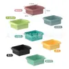 Bandeja de Hielo Grande de Silicona Transfronteriza Molde de Cubitos de Hielo de Grado Alimenticio Molde de Bola de Hielo de Desmoldeo Fácil Congelación Rápida Molde para Hacer Hielo Casero