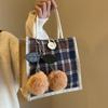 A popular lancheira deste ano Bento bag para mulheres 2023 nova bolsa de ombro em fresco bolsa de ombro pequeno para mulheres
