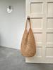 Bolso Tejido de Gran Capacidad Casual Transfronterizo Nuevo Bolso Tejido de Paja Hueca Estilo Perezoso Bolso de Hombro Bolso de Playa para Vacaciones Bolso de Mujer