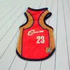 Chaleco Transpirable de Malla Uniforme de Baloncesto Copa del Mundo Ropa para Gatos y Perros Mascotas Perros Teddy Golden Retriever Pequeños, Medianos y Grandes