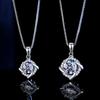 Colar de trevo de quatro folhas Verão feminino Diamante completo Nicho Design Luz Luxo Moinho de vento Pingente Elegante Flor Clavícula Cadeia