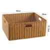 Cesta de Armazenamento para Gabinete Kens Mesa de Centro Japonesa Caixa de Diversos Rattan Sintético Trançado Cesta de Armazenamento para Entrada Casa Caixa de Armazenamento para Mesa