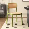 *2 encostos de cadeira de rattan sintético, design moderno e minimalista, adequados para uso doméstico, cafés, hamburguerias, cadeiras de jantar e mesas de escritório