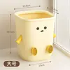 Lixeira Criativa, Fofa e Divertida, Cesto de Papel de Abertura Superior Sem Tampa, Adequado para Armazenamento em Quarto, Escritório, Sala de Estar, Quarto de Crianças