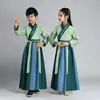 Trajes Tradicionais Hanfu Infantis para Meninas e Meninos, Trajes de Apresentação para Alunos do Ensino Fundamental, Trajes de Estudante para os Três Caracteres Clássicos e Código do Discípulo