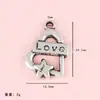 Accesorios para Joyería Transfronterizos Aleación Accesorios para Joyería DIY Pulsera de Plata del Tíbet Collar Colgante Colgante Modelo de Pareja Amor
