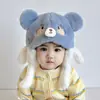 Gorros para Bebé para Otoño e Invierno, Lindos Gorros de Felpa para Bebés y Niños Pequeños, Engrosados para Calidez, Cortavientos y Protectores de Orejas para Uso al Aire Libre en Invierno