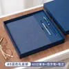 Cuadernos con Logo Personalizado, Piel de Oveja, Cuadernos de Reuniones de Oficina de Negocios de Gama Alta, Cuadernos Hechos a Medida