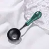 Colher de plástico tipo B para selo de cera antiaderente, ferramenta de aquecimento para selo de cera, colher para selo de cera antiaderente e fácil de limpar