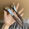 Cuchara de Acero Inoxidable con Mango de Imitación Madera, Cuchara de Mesa para Uso Doméstico, Cuchara para Sopa, Cuchara de Postre de Alto Valor Estético