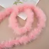 Tira de plumas planas de color directo de fábrica Tira de lana de pavo materiales de decoración manualidades regalo de Navidad DIY