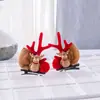 Presilhas de Cabelo com Galhos de Natal, Acessórios de Cabelo de Natal, Presilhas Fofas para Crianças, Presilhas de Cabelo de Rena Desenho Animado Celebridade da Internet, Acessórios de Cabelo para Meninas Atacado