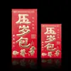 Feliz Año Nuevo Dinero de Año Nuevo Sobre Rojo Li es papel duro dorado Yongji 100 Yuanes 1000 Yuanes Bolsillo de Sobre Rojo Grande