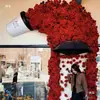 Cascada de Pared de Flores Pared de Fotos de Flores Decoración de Ventana de Salón de Belleza Escenario Fondo de Foto Pared de Flores con Marco Arenisca