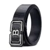 Cinturón de Cuero para Hombre Joven y de Mediana Edad, Estilo de Negocios Clásico, Cinturón Versátil Casual, Cinturón de Moda Popular para Jóvenes
