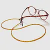 Cadena para gafas cadena colgante correa antideslizante para gafas cordón para gafas de lectura cadena de cuello colgante de color cordón colorido anticaída verde morado