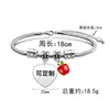 Pulsera de acero inoxidable con diseño de hueso de serpiente transfronterizo europeo y americano, regalo festivo de Apple para el Día del Maestro, pulsera de acero de titanio con letras al por mayor
