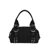 Bolso de Hombro Grande para Mujer 2026 Verano Nuevo Estilo Punk Biker Retro para el Trabajo con Tachuelas