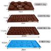 Decoración de Fábrica Pastel Alfanumérico Dulces Silicona Chocolate Molde para Hornear Silicona Pegamento de Cristal Bandeja de Hielo Molde