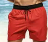 Pantalones cortos de playa para hombre de venta caliente en Amazon transfronterizos, multibolillo con cremallera, cordón, cintura alta, secado rápido para correr y fitness