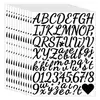 Pegatinas Alfanuméricas Transfronterizas de 1.5 pulgadas Hechas a Mano Impermeables de Vinilo Decoración para Fiestas Navideñas Pegatinas de Letras al por Mayor