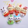 Navidad de Dibujos Animados Jiikawa Resina DIY Pegamento de Crema Funda para Teléfono Móvil Pasador Diadema Flor para Zapatos Imán para Refrigerador Joyería