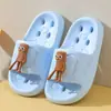 Pantuflas de Verano Antideslizantes Huecas de Secado Rápido de Dibujos Animados de Eva para Niños, para Uso en el Baño de Niñas