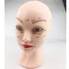 Técnica de Beleza Modelo de Exercício Cuidados com a Saúde Moxabustão Massagem Lavagem Facial Pontos de Acupuntura Faciais Cabeça de Boneca Calva Suave Cabeça de Manequim
