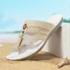 Chanclas estampadas transfronterizas para hombre de talla grande con suelas suaves, sandalias de playa antideslizantes para uso en exteriores, disponibles para envío directo desde el fabricante