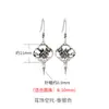 Pendientes de alfiler de perla DIY soporte vacío pendientes estilo palacio soporte para pendientes incrustado jade de cera de abeja soporte para ganchos de oreja accesorios