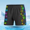 Novos calções de banho homens adulto boxer moda impressão a laser de secagem rápida anti-constrangimento praia primavera termal calções de banho atacado