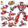 Atacado de fábrica compatível Lego novo robô de deformação 8 em 1 blocos de partículas pequenas brinquedos educativos de cena infantil