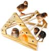 Suporte para Papagaio Frango Animal de Estimação Suporte Único de Madeira Galo Grande Galinha Suporte