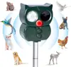 Repelente Multifuncional para Exteriores Alimentado por Energía Solar, Repelente Ultrasónico de Frecuencia Variable para Ratas, Repelente de Pájaros con Flash, Repelente de Serpientes, Repelente de Gatos y Perros
