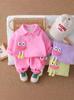 Conjunto de Otoño de Manga Larga para Niñas de Comercio Exterior Nuevo Ropa de Otoño para Bebé Ropa Casual de Dos Piezas para Niños Venta al por Mayor Moderno Transfronterizo
