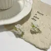 Brincos de Miçangas Flor de Folha Estilo Francês Super Fada para Mulheres Moda Alto Padrão Sentido Casual Estilo de Férias Acessórios Doces