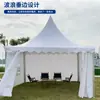 Aleación de Aluminio Carpa Puntiaguda Exterior Evento de Exhibición de Autos Carpa Grande para Techo Exposición Fotografía de Bodas Carpa para Banquetes Personalización