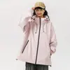 Jaqueta Corta-Vento Impermeável Personalizada Estilo Montanha 2024 Zíper à Prova d'Água Mesmo Estilo para Homens e Mulheres Unisex Tendência Capuz de Montanhismo Clip