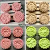 50g Variedad de Moldes para Pastel de Luna Prensados a Mano, 63g Set de Horneado de Cuatro Piezas, Molde para Pastel de Frijol Mungo Recomendado
