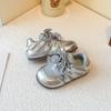 Sapatos de Treino Morais com Laço Estilo Ballet para Meninas 2025 Outono Novos Sapatos Esportivos para Meninas Sola Macia Sapatos de Princesa para Crianças