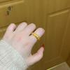 Jin Yan Jin Dian Mismo Estilo Shajin Ling Retorcido de Serpiente Espiga de Trigo Madura Anillo Anillo para Dedo Estilo Corte Retro Lujo Ligero Sentido de Alta Calidad