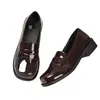 Sapatos pequenos de couro estilo britânico com sola grossa femininos 2026 Outono Novo Versátil Estilo Academia Salto Grosso Japonês jk Mocassins