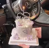 Decoración para Pastel del Día de las Madres 2026 Corazón de Diamante "Mamá" Topper, Hermosa Mariposa Iridiscente Inserto del Día de las Madres