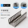 Fila de terminales/fila de cableado ignífuga directa de fábrica (banda) Canaleta de plástico PVC gris con ranura abierta Canaleta cuadrada de PVC