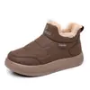 Zapatos de Mujer Invierno Nuevos Botas de Nieve Venta al por Mayor Transfronteriza Zapatos de Mujer Casual Comercio Exterior Casual Cómodos sin Cordones Zapatos de Mamá