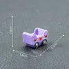 Miniaturas de trem de Halloween em desenho animado com figuras de fantasmas, decorações fofas, acessórios DIY, enfeites de mesa em miniatura