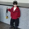 Ropa de Abrigo para Niños de Primavera y Otoño con Bolsillos 3D, Chaqueta Elegante Estilo Coreano para Niños, Cortavientos para Niños Pequeños, Comercio Exterior