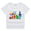 2026 Nova Roupa Infantil Verão Camiseta de Manga Curta para Meninos e Meninas Camiseta Base de Algodão Camiseta de Meia Manga para Bebê Top Infantil